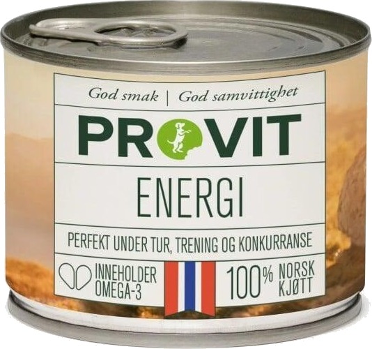 Provit Ekstra Energi Våtfôr til hund 185 g