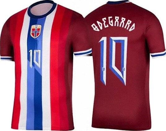 2026 VM i USA Canada Mexico Norges landslag hjemmedrakt nr. 10 Ødegaard Fan Edition drakt