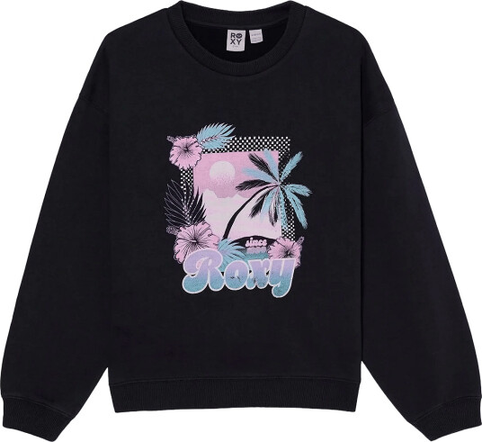 Roxy Lineup Crew Brushed Rg Black 140