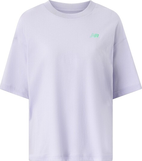 New Balance   T skjorte Collage Oversized T Shirt   Lilla