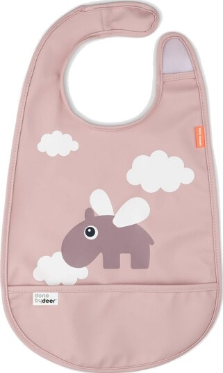Done By Deer Happy Clouds Smekke med Borrelås i Pudderfarge Done By Deer Happy Clouds Smekke med Borrelås i Pudderfarge
