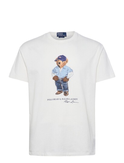 Polo Ralph Lauren Classic Fit Polo Bear Jersey T Shirt White XXL