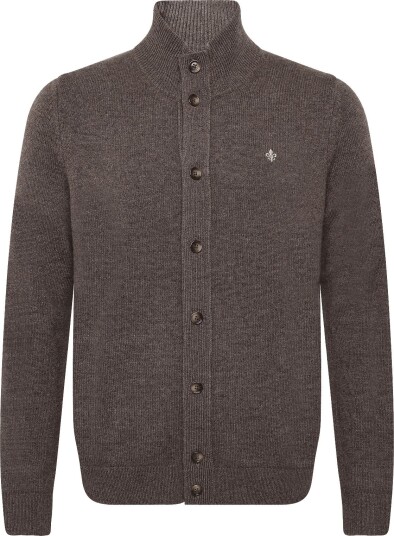 Morris Hertford Button Cardigan BROWN L