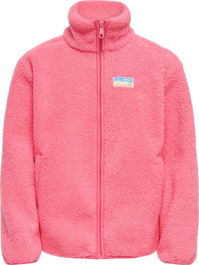 Kids Only Kogeva Life Teddy Jacket Cp Otw Noos Pink 158