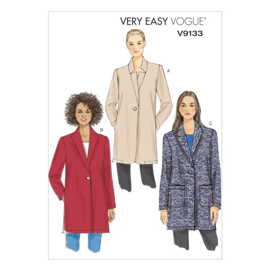 Vogue 9133 - Jakke Y (XS-S-M)