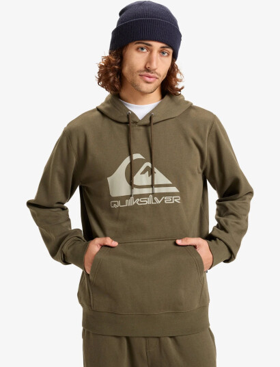 Quiksilver Comp Logo Hoodie - Khaki green - XXL Quiksilver Comp Logo Hoodie - Khaki green - XXL