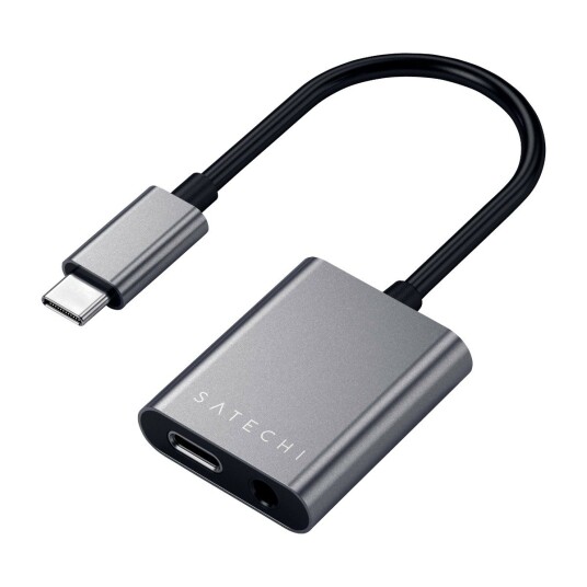 Satechi USBC-3,5 mm jack adapter Space gray STTCACAM