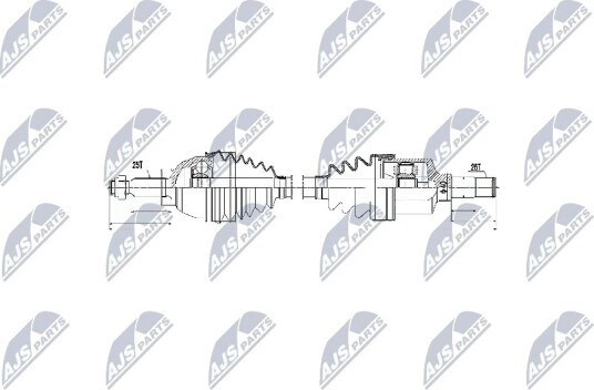 Nty Drivaksel NTY NPW FR 055