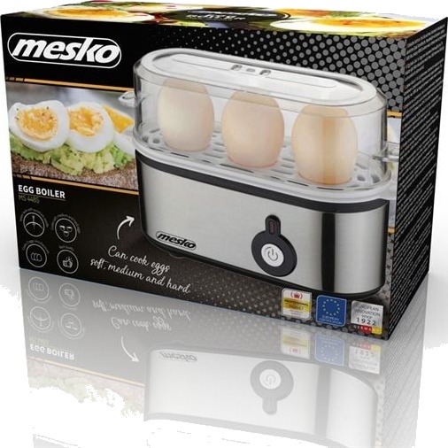 Mesko Eggkoker for 3 egg med Måleskala 350 W Sølv MS 4485 Mesko Eggkoker for 3 egg med Måleskala 350 W Sølv MS 4485