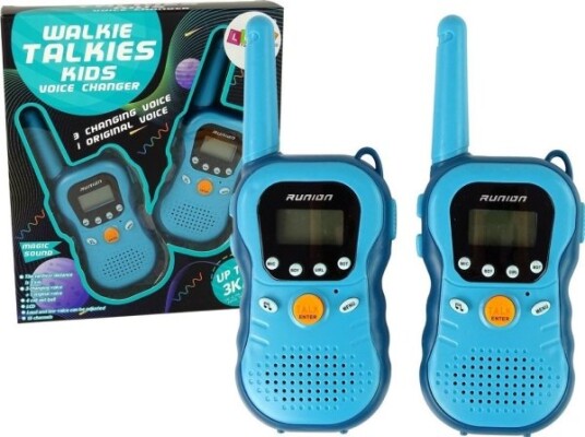 Leantoys Walkie Talkies Walkie Talkies For Barn Blå 2 Stk Lean Leker