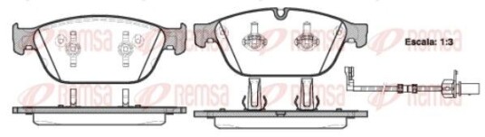 Bremseklosser REMSA 1443.02 Bremseklosser REMSA 1443.02