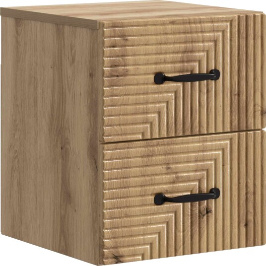 vidaXL Vegghengt Nattbord Artisan eik 34,5 x 33 x 40 cm Konstruert tre