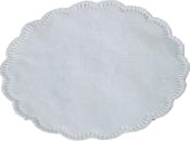 Kopunderlag Ø9 Cm 8 Lag Hvid,12 Pk X 250 Stk/Krt