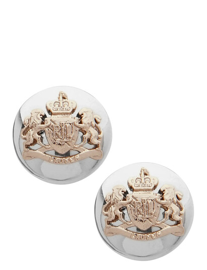 LAUREN RALPH LAUREN Pe 14Mm Crest Stud Two Tone |Silver |One Size LAUREN RALPH LAUREN Pe 14Mm Crest Stud Two Tone |Silver |One Size