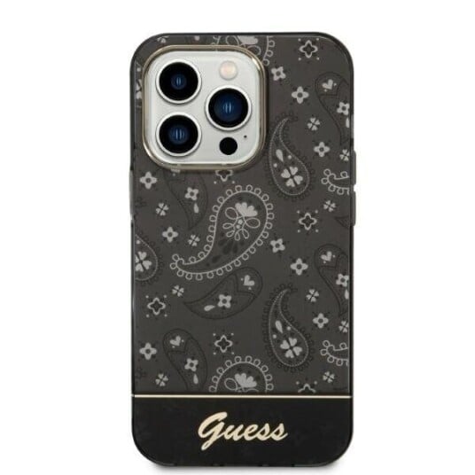 Guess Bandana Paisley For Iphone 14 Pro (Svart)