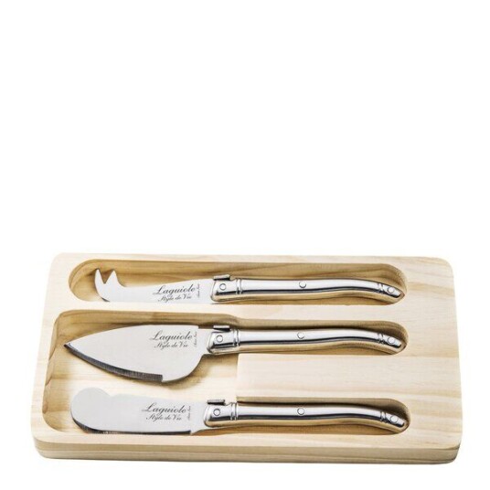 Laguiole Style de Vie Ostekniver 3 stk rustfritt stål Laguiole Style de Vie Ostekniver 3 stk rustfritt stål