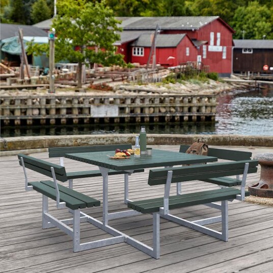 Piknikbord PLUS Picnic med 4 Ryggstøtter 224 cm