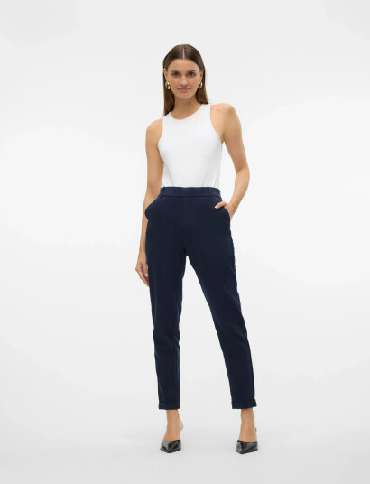 Vero Moda Vmmaya Mw Loose Solid Pant Noos - Navy - L x 32