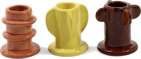 Serax Candle Holder 02 Glazed Molly Set/3 MIX One Size