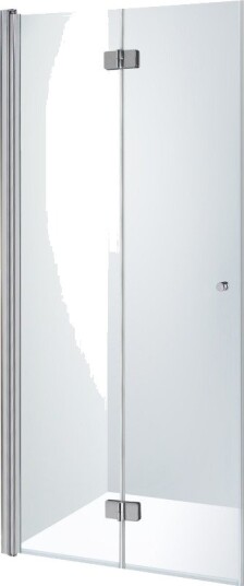 Brasta Simona dusjdør, 97,3 cm, venstre, klart glass, krom profil