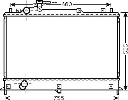 DIEDERICHS DCM2282 Radiator motorkjøling