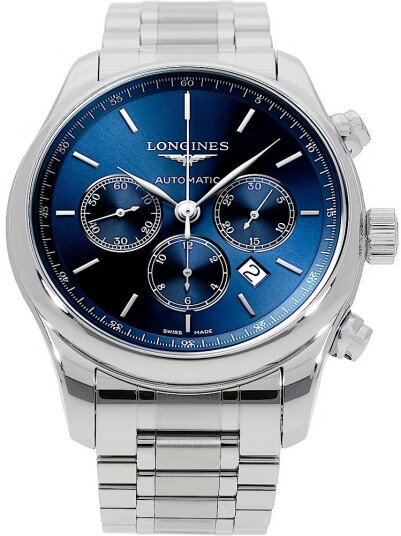 Longines Herreklokke L2.859.4.92.6 Master Blå/Stål Ø44 mm