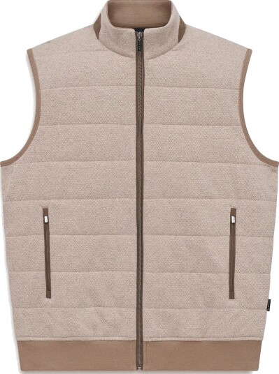 Bugatti Knitted Waistcoat - BEIGE - M
