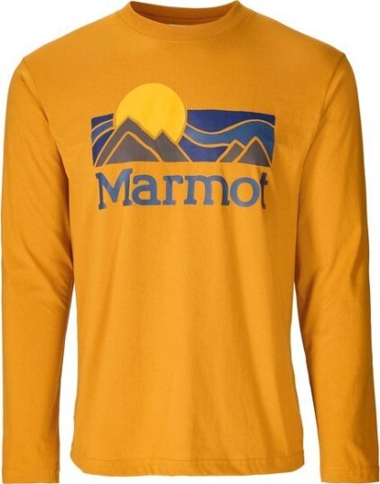 Marmot Men's Coastal Tee Ls Honey Glaze S