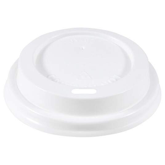 WIMEX Lokk til engangskopp To Go Café Crema; 7.3x1.8 cm (ØxH); Hvit; 100 Stykk / Forpakning