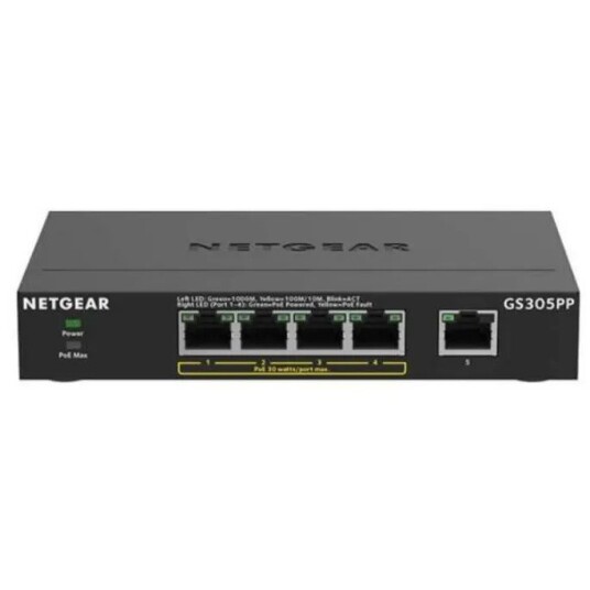 Netgear Gs305ppv3 Unmanaged Gigabit Ethernet Switch