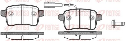 Bremseklosser REMSA 1450.02 Bremseklosser REMSA 1450.02