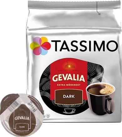 Tassimo Gevalia Dark til Tassimo. 16 kapsler Tassimo Gevalia Dark til Tassimo. 16 kapsler