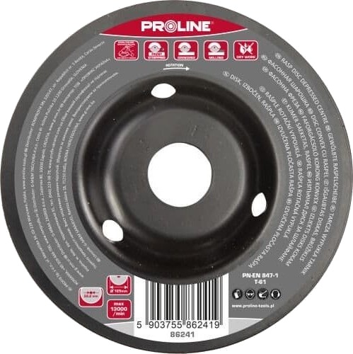 Profix Slipeskive Konveks Grov 125 Mm Proline Profix Slipeskive Konveks Grov 125 Mm Proline