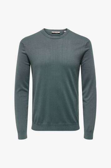 Only & Sons Genser onsWyler Life LS Crew Knit Grønn