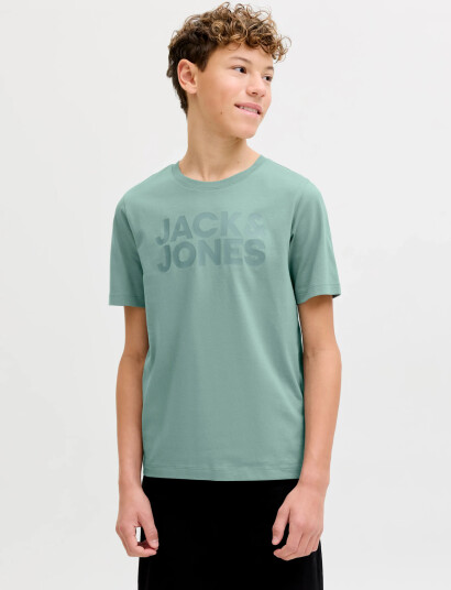 Jack & Jones Jjecorp Logo Tee Ss O Neck Noos Jnr Green 140