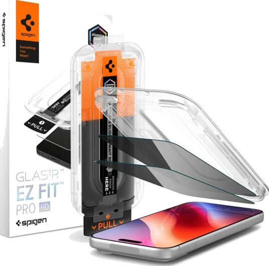 Spigen tR EZ Fit Pro HD Privacy Skjermbeskytter 2-pk for iPhone 18 Pro