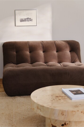 Jotex 2seter Sofa Brun KELSO 2252101010