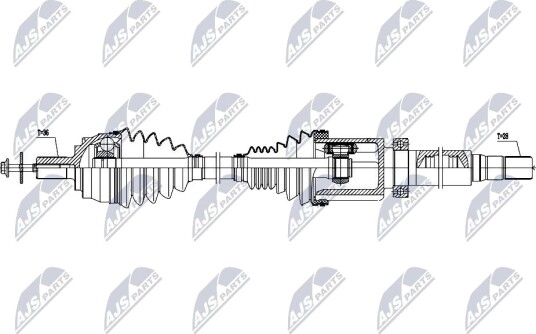 Nty Drivaksel NTY NPW VV 161