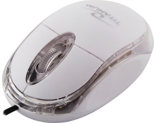 Titanum Raptor 3D kablet optisk mus usb hvit