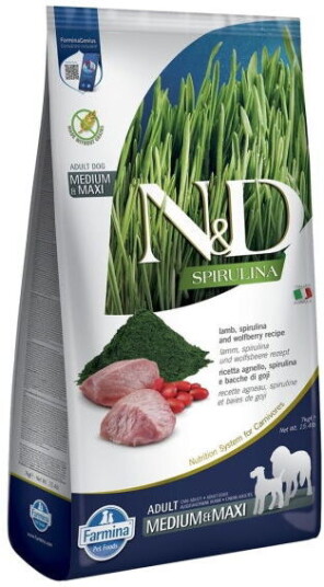 Farmina N&D Dog Spirulina & Lamb M/L 7 kg