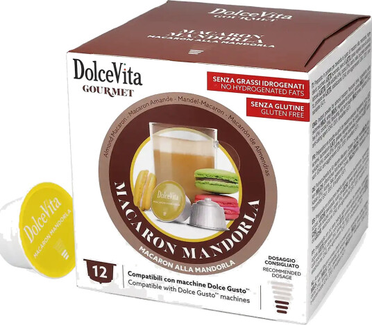 Dolce Vita | Mandel Macaron 12 kapsler til Dolce Gusto