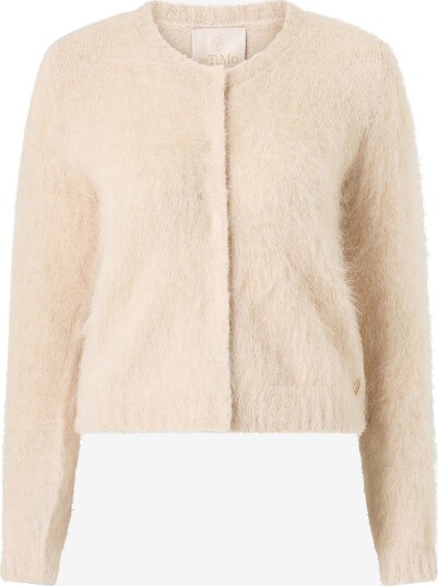 byTimo Kardigan Hairy Knit Jacket Hvit