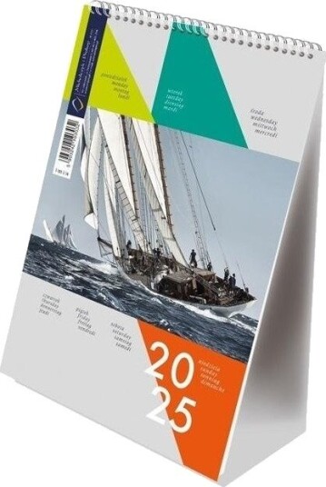 Kalender 2025 Vertikal Med Spiral Seilbåt Kalender 2025 Vertikal Med Spiral Seilbåt