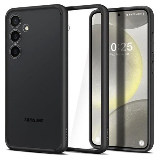 Spigen Ultra Hybrid Mobildeksel for Samsung Galaxy S24 - Gjennomsiktig og Matt Svart