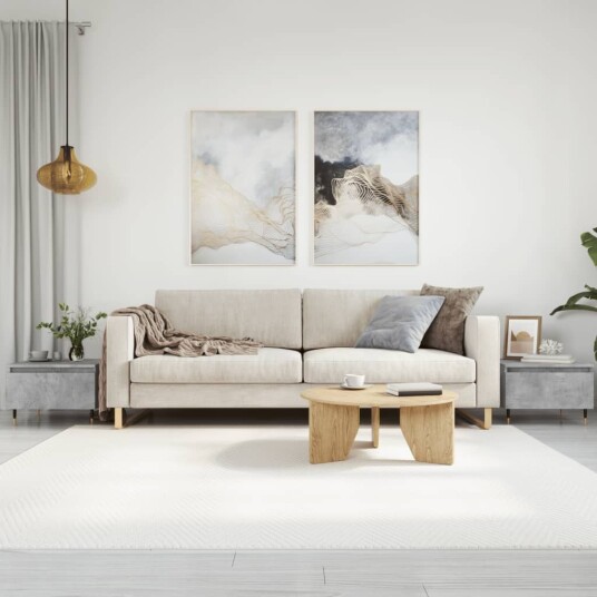 Saongbord 2 stk betonggrå 50x46x35 cm konstruert tre 8721012111646