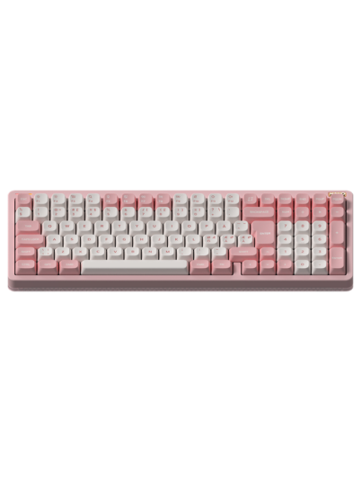 NuPhy Halo96 V2 Gamingtastatur trådløst Rosa med Sakura Fizz og Raspberry brytere