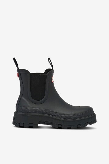 Hunter   Chelseaboots Unisex Elements Elastic   Svart