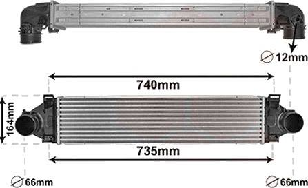 Intercooler VAN WEZEL 59004190