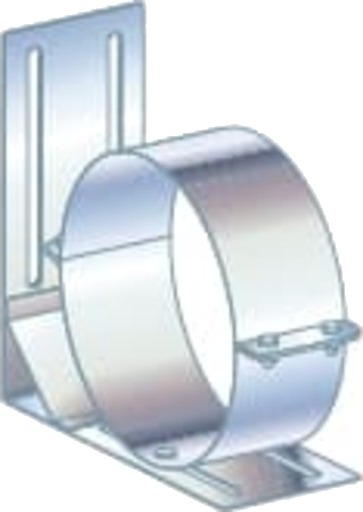 Metalbestos skorstein Ø 550 mm røykrørsstøtte vegg