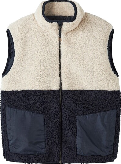 Name It Pilevest Nkmmacey Teddy Vest Block Blå